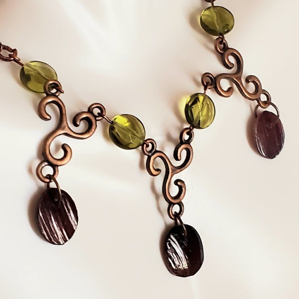 Linked necklace - Handmade (NEW) - Picture 2 of 3